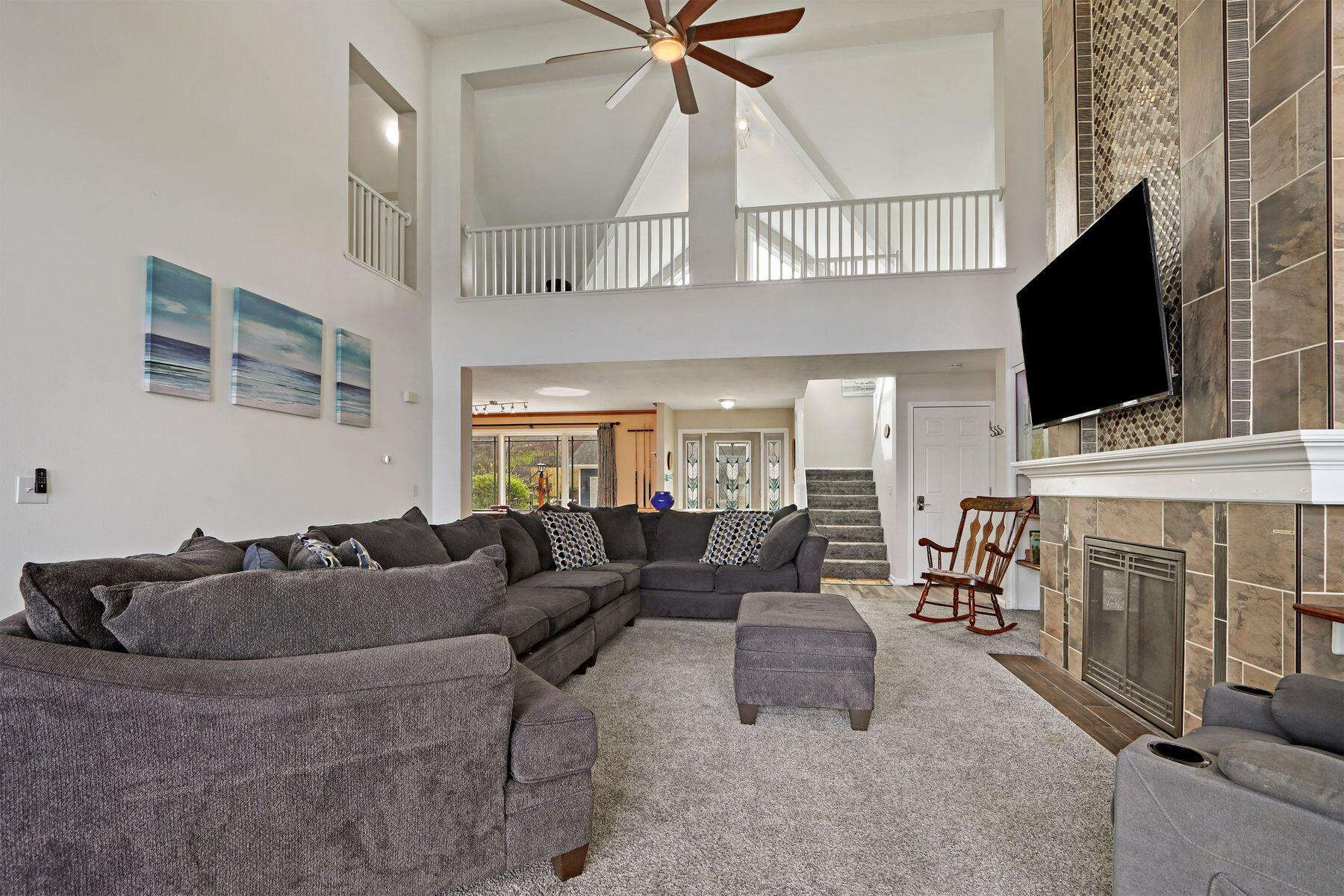 W4226 West End Road Geneva, WI 53147 - Photo 7 of 52 Great Room with Vaulted Ceilings