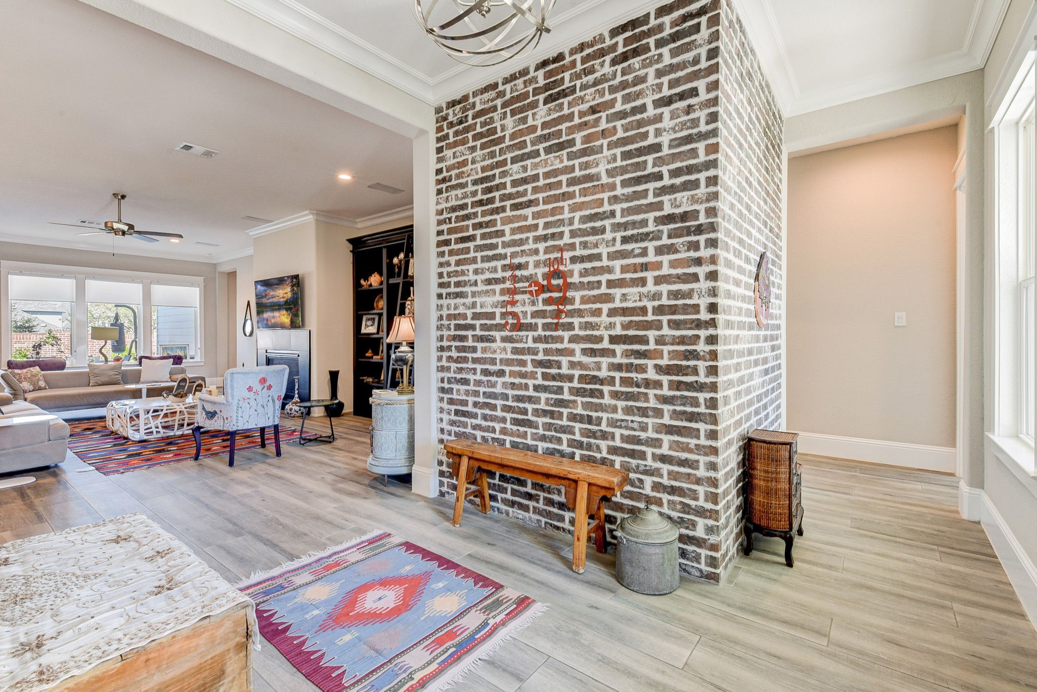 2339 Pale Star Drive Conroe, TX 77384 - Photo 8 of 43 a living room with furniture and wooden floor