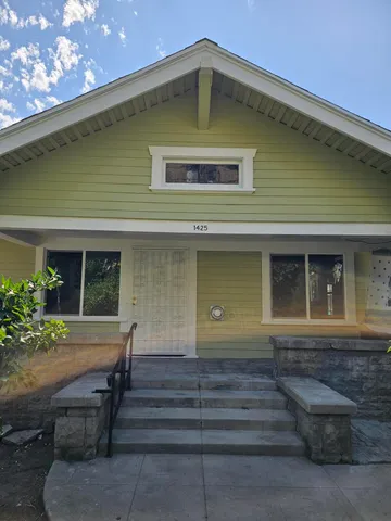 a front view of a house