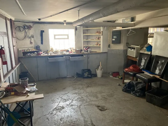 a view of water heater room