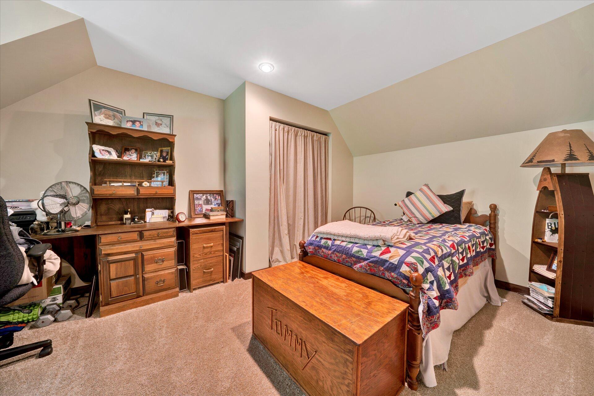 2235 Dillons Mill Road Callaway, VA 24067 - Photo 22 of 40 a bedroom with bed and window