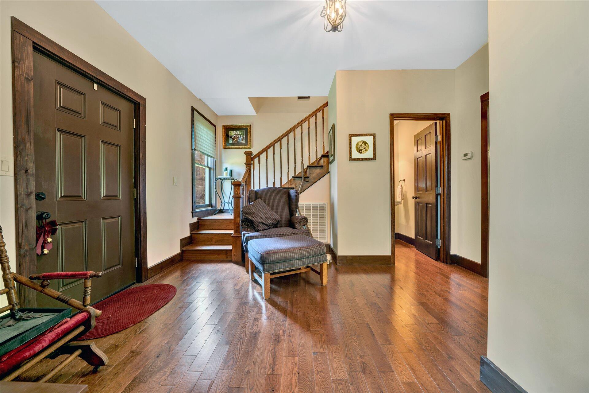 2235 Dillons Mill Road Callaway, VA 24067 - Photo 8 of 40 a view of a livingroom with furniture and hardwood floor