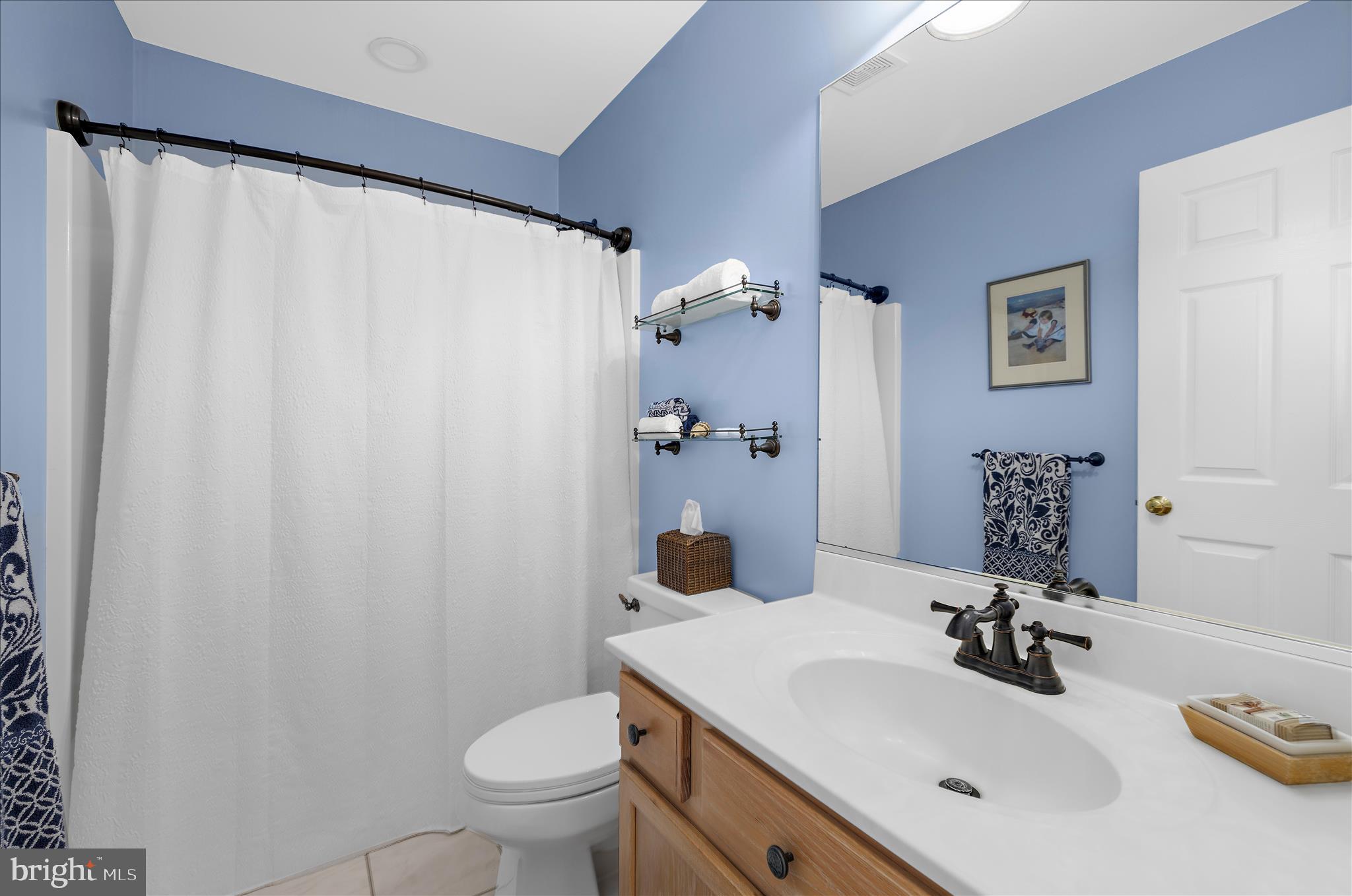988 White Marsh Road Centreville, MD 21617 - Photo 46 of 96 a bathroom with a sink a toilet and a mirror