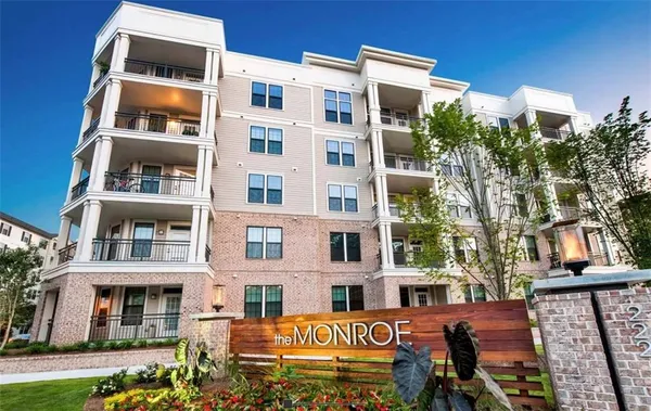 a front view of a building