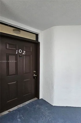 an empty room with closet