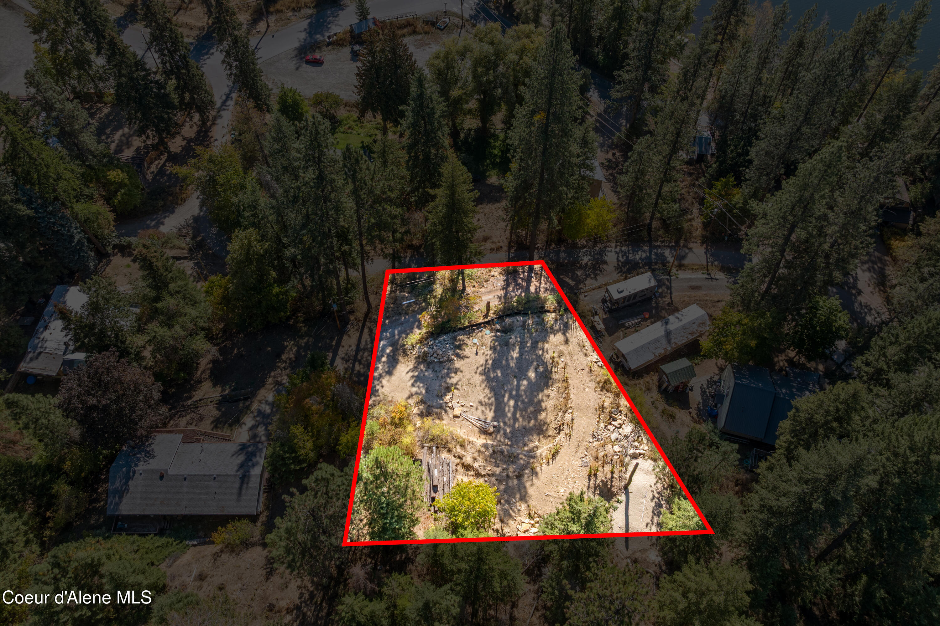 12076 North Wildwood Point Road Post Falls, ID 83854 - Photo 4 of 10 Aerial_12076NWildwoodPointRd-2_Outlined