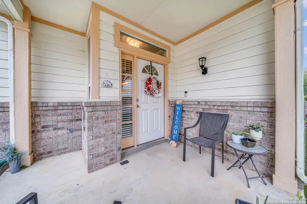 a view of an outdoor space with chairs