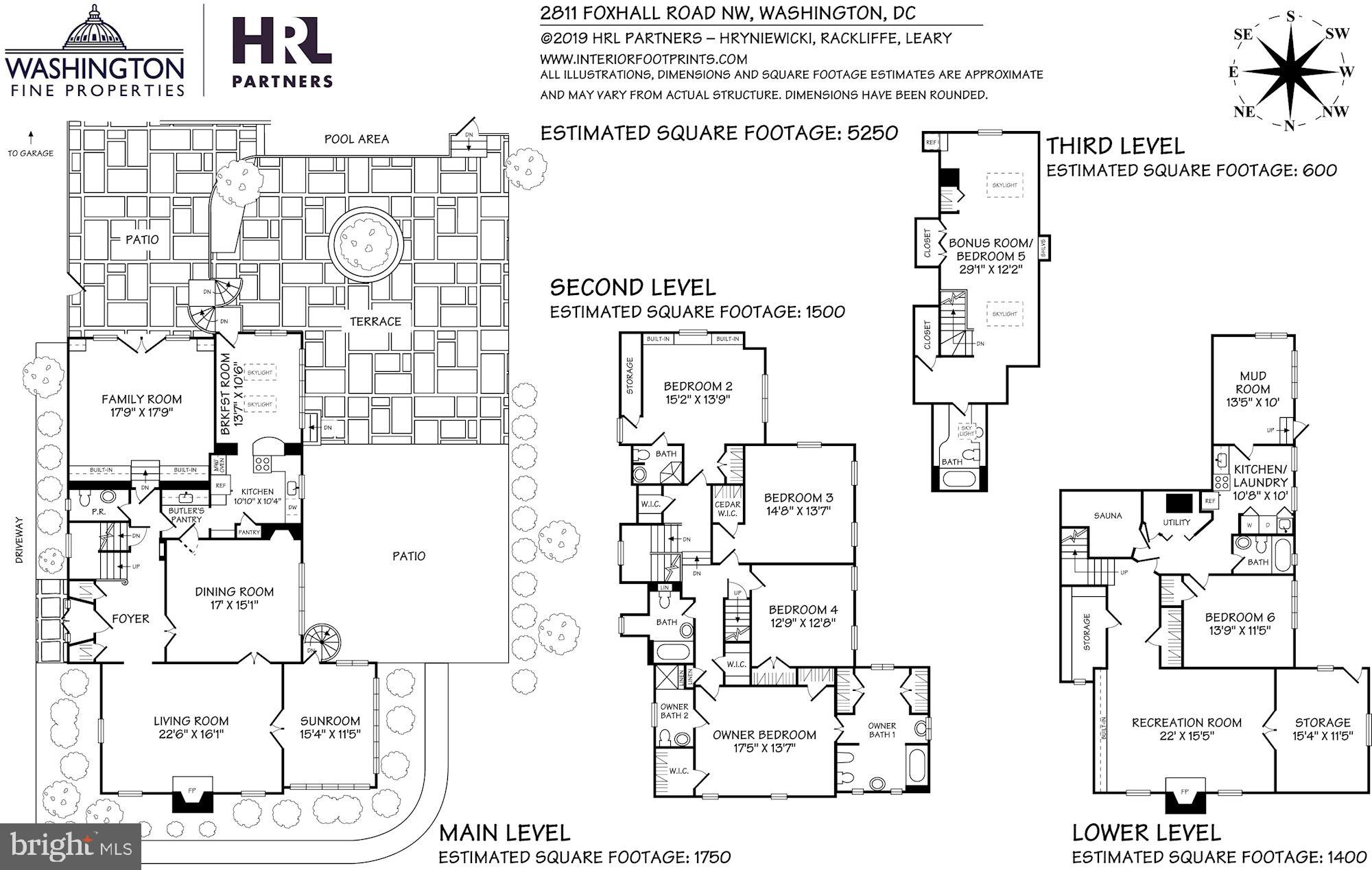 2811 Foxhall Road Northwest Washington, DC 20007 - Photo 20 of 20 Floor Plans