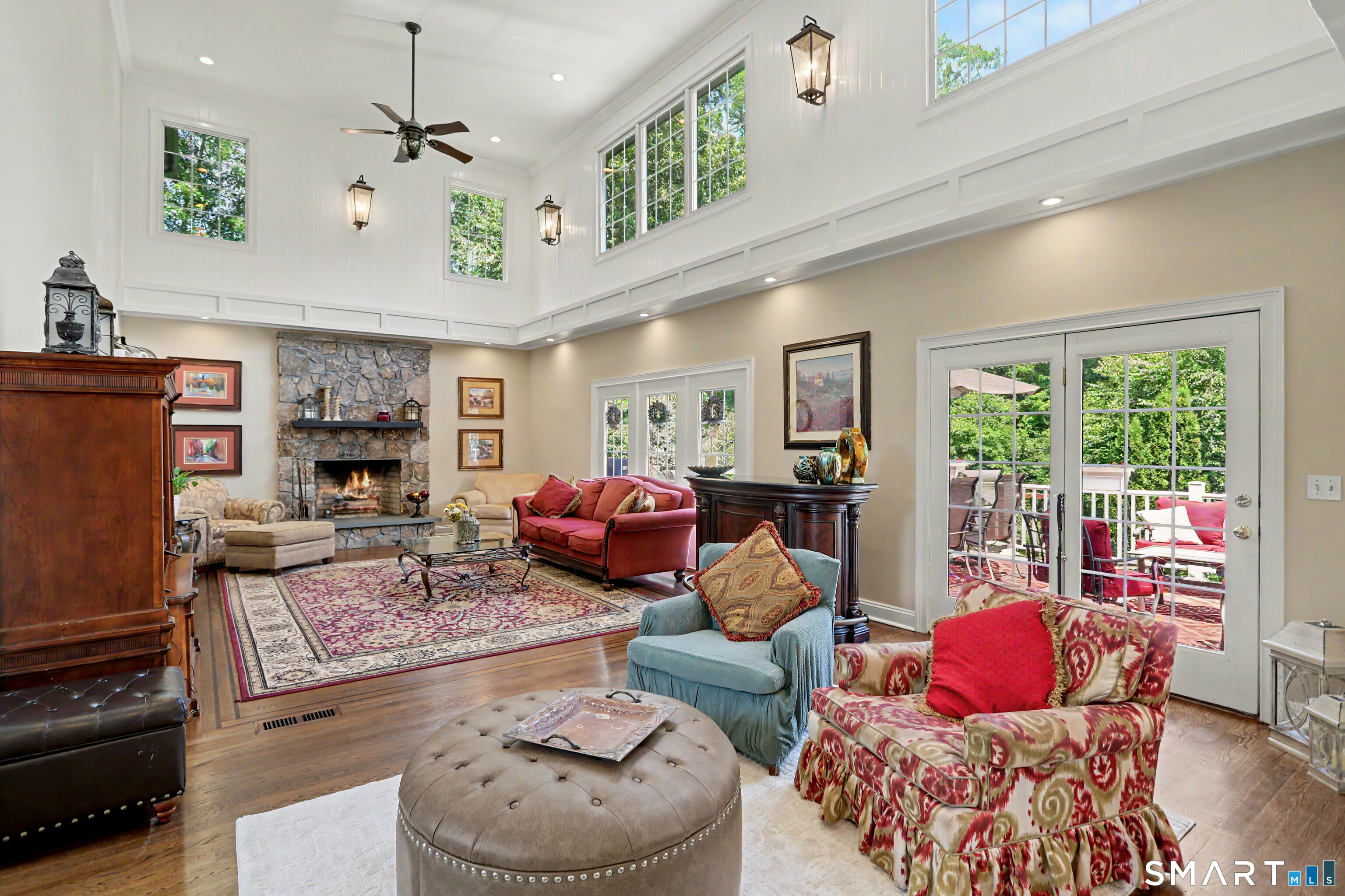 41 Grindstone Lane Monroe, CT 06468 - Photo 12 of 40 Family Room with 30 ft. ceiling.