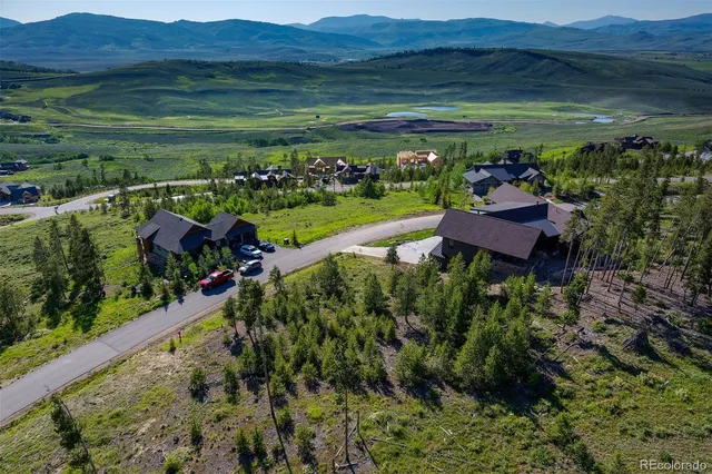 a view of a lake with a mountain in the background