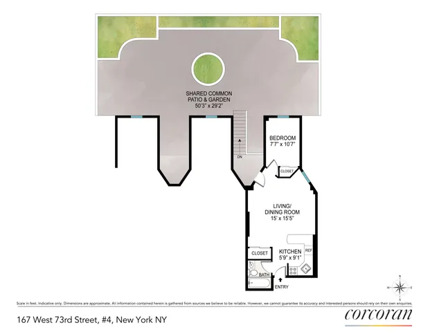 a front view of a building