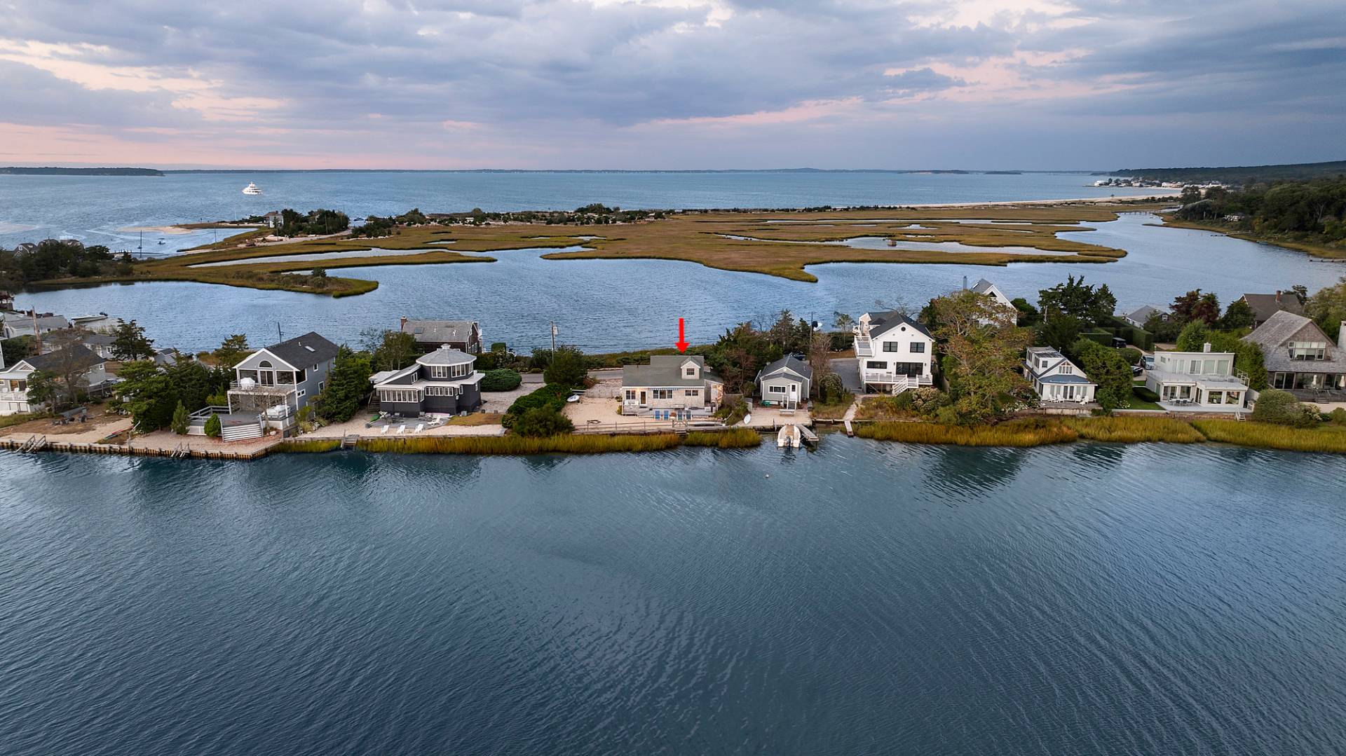 238 Towd Point Road Southampton, NY 11968 - Photo 22 of 34 an aerial view of a ocean view