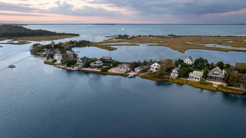 a view of a lake with a ocean view
