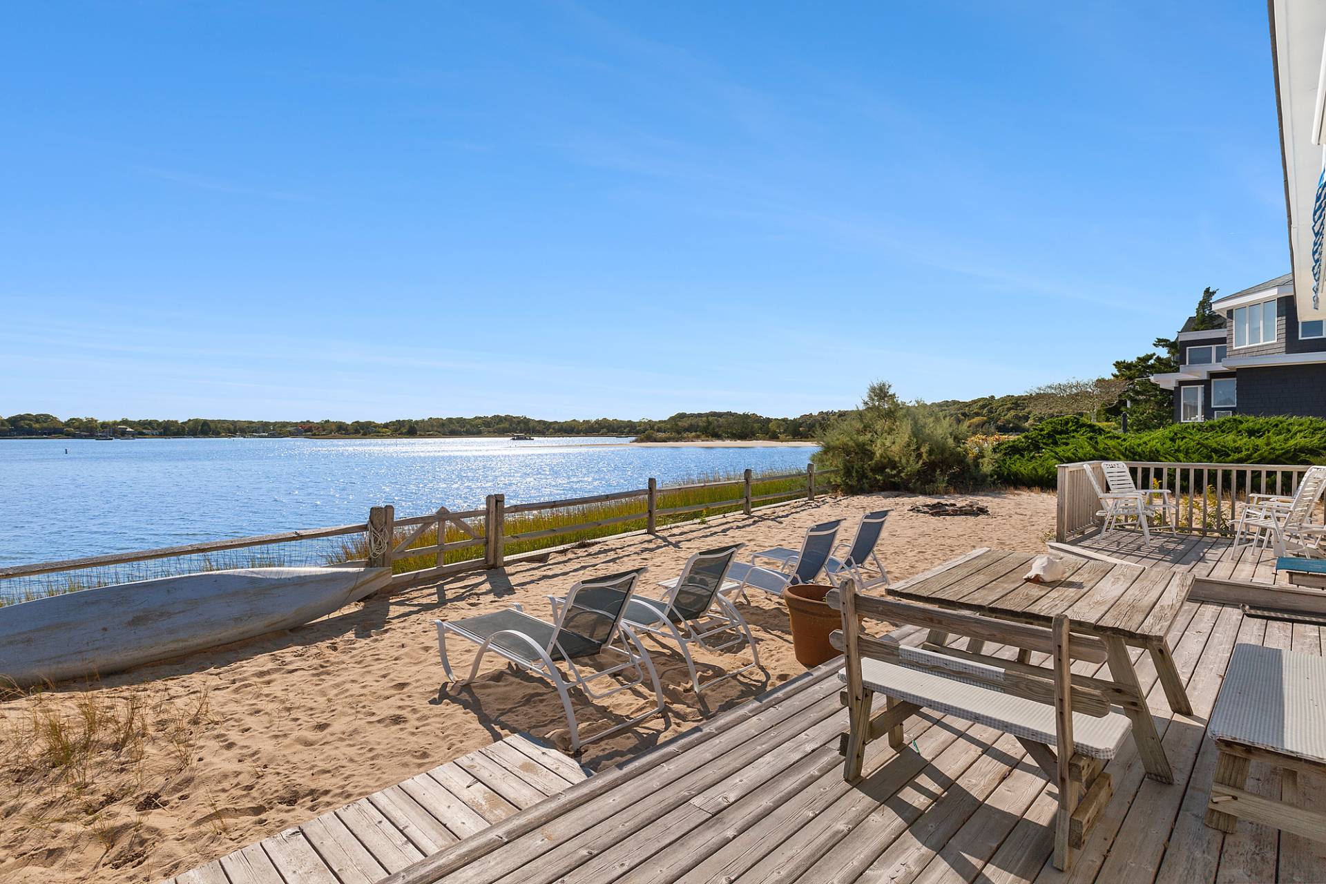 238 Towd Point Road Southampton, NY 11968 - Photo 3 of 34 a view of a roof deck with lake view and city view