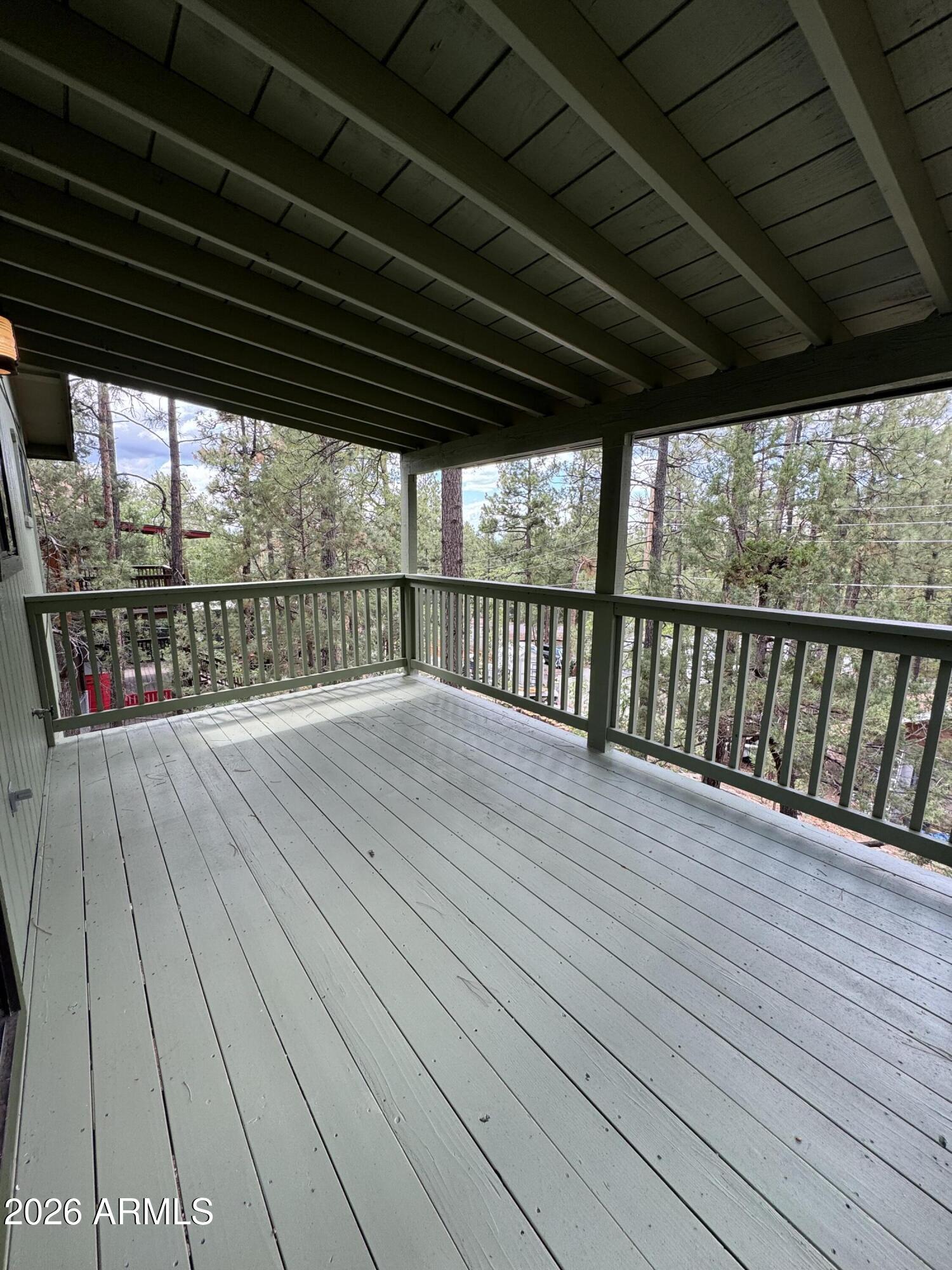 574 Walnut Creek Loop Pinetop, AZ 85935 - Photo 10 of 23 a view of balcony with wooden floor