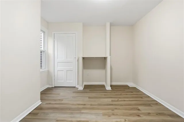 a view of wooden floor