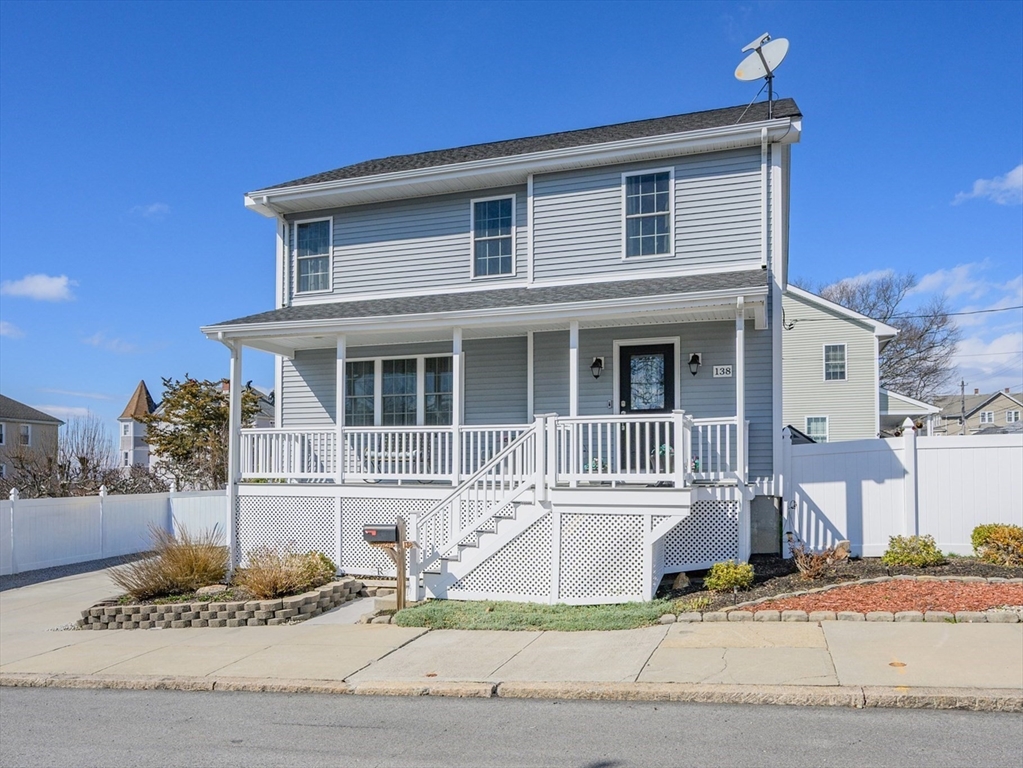 138 Sprague Street Fall River, MA 02724 - Photo 3 of 34 a front view of a house with a yard