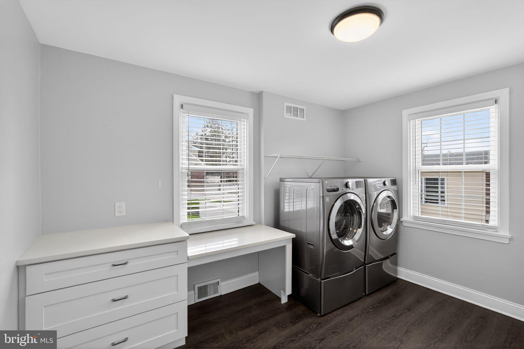 517 Weymouth Road Springfield, PA 19064 - Photo 17 of 31 a utility room with dryer and washer