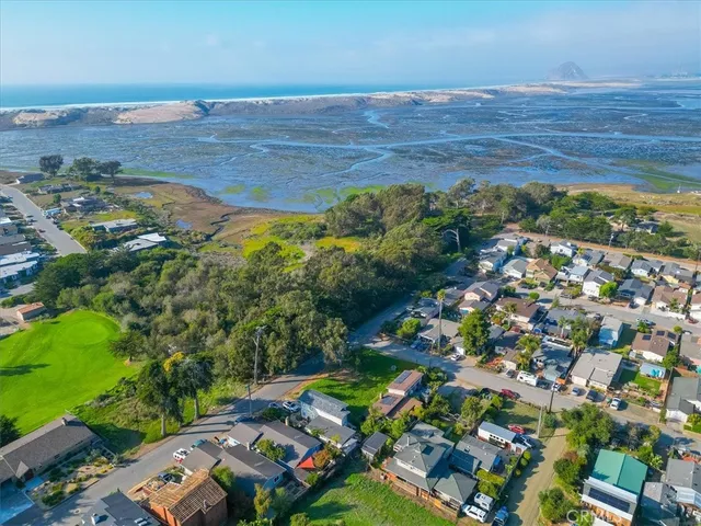 a view of a city with ocean view