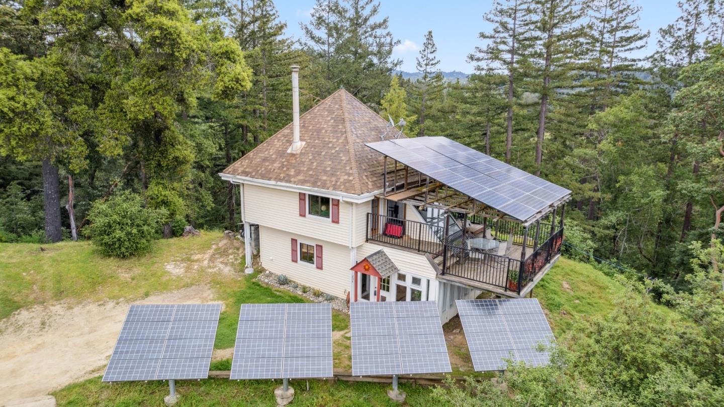 234 Dorrance Road Boulder Creek, CA 95006 - Photo 30 of 45 aerial view of a house with a yard