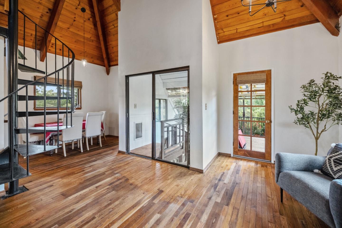 234 Dorrance Road Boulder Creek, CA 95006 - Photo 4 of 45 a living room with furniture and a wooden floor