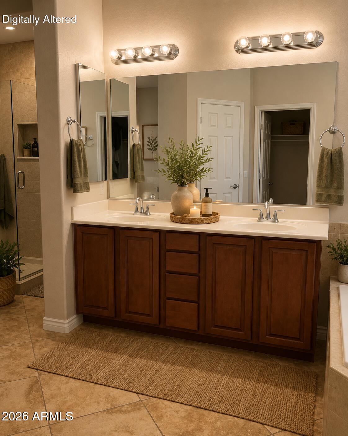 18068 West Rimrock Street Surprise, AZ 85388 - Photo 10 of 20 staged master bath