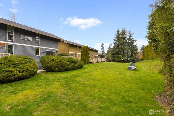 a house view with a garden space