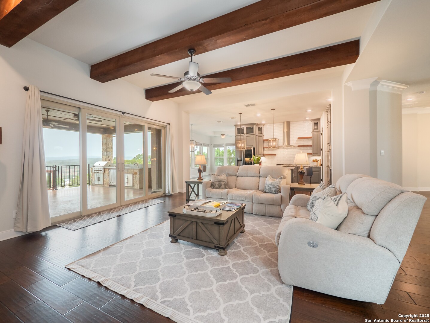 632 Carson Ridge New Braunfels, TX 78132 - Photo 11 of 57 a living room with furniture and a large window