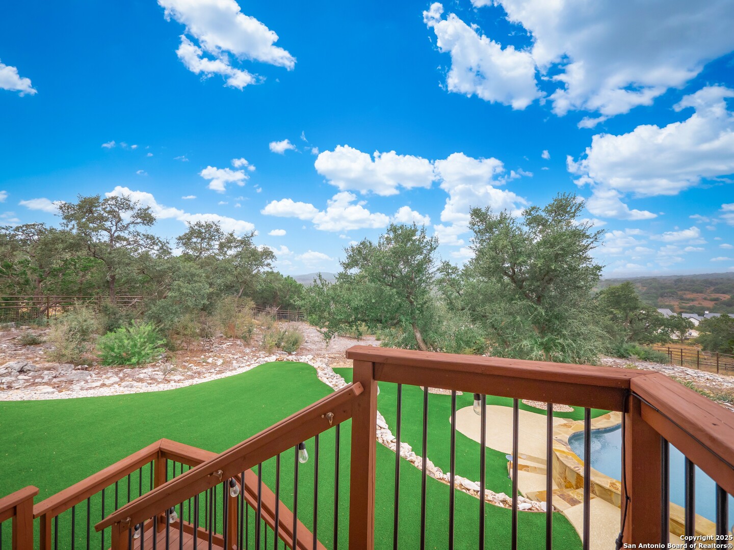 632 Carson Ridge New Braunfels, TX 78132 - Photo 47 of 57 a view of a balcony with an ocean