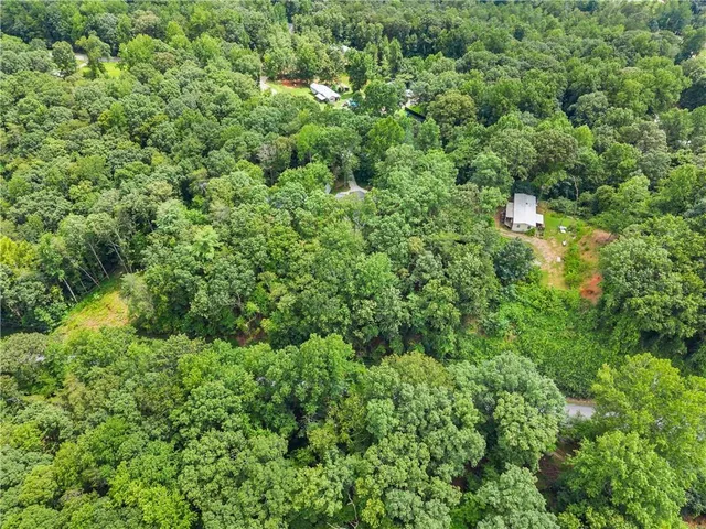a view of a lake with a city