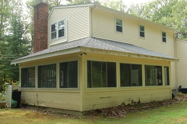 a view of a house with a window