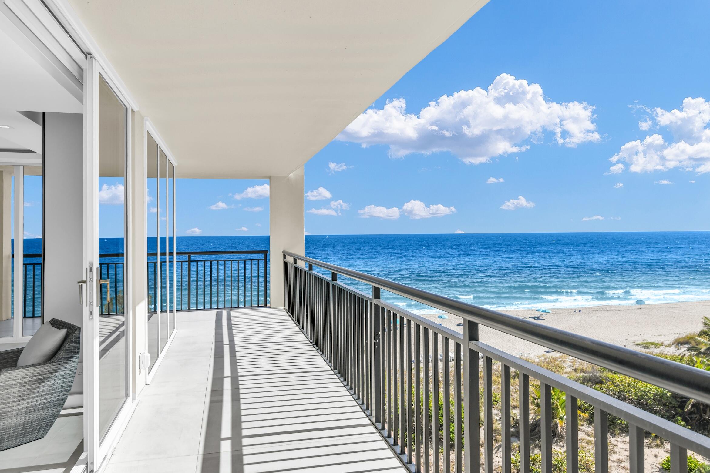 2000 South Ocean Boulevard, Unit 6K Boca Raton, FL 33432 - Photo 34 of 94 a view of a balcony with an ocean view