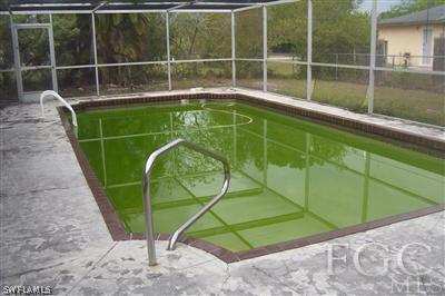 2329 Caladium Road Fort Myers, FL 33905 - Photo 7 of 7 a view of a swimming pool with a window and potted plants