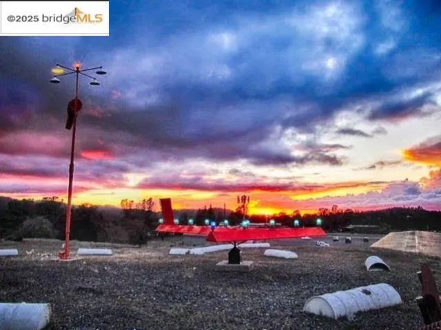 a view of a balcony with a swing