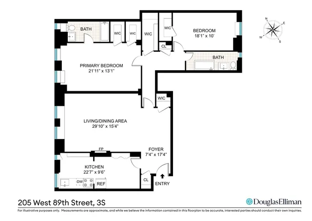 $8,000 | 205 West 89th Street, Unit 3S | Upper West Side