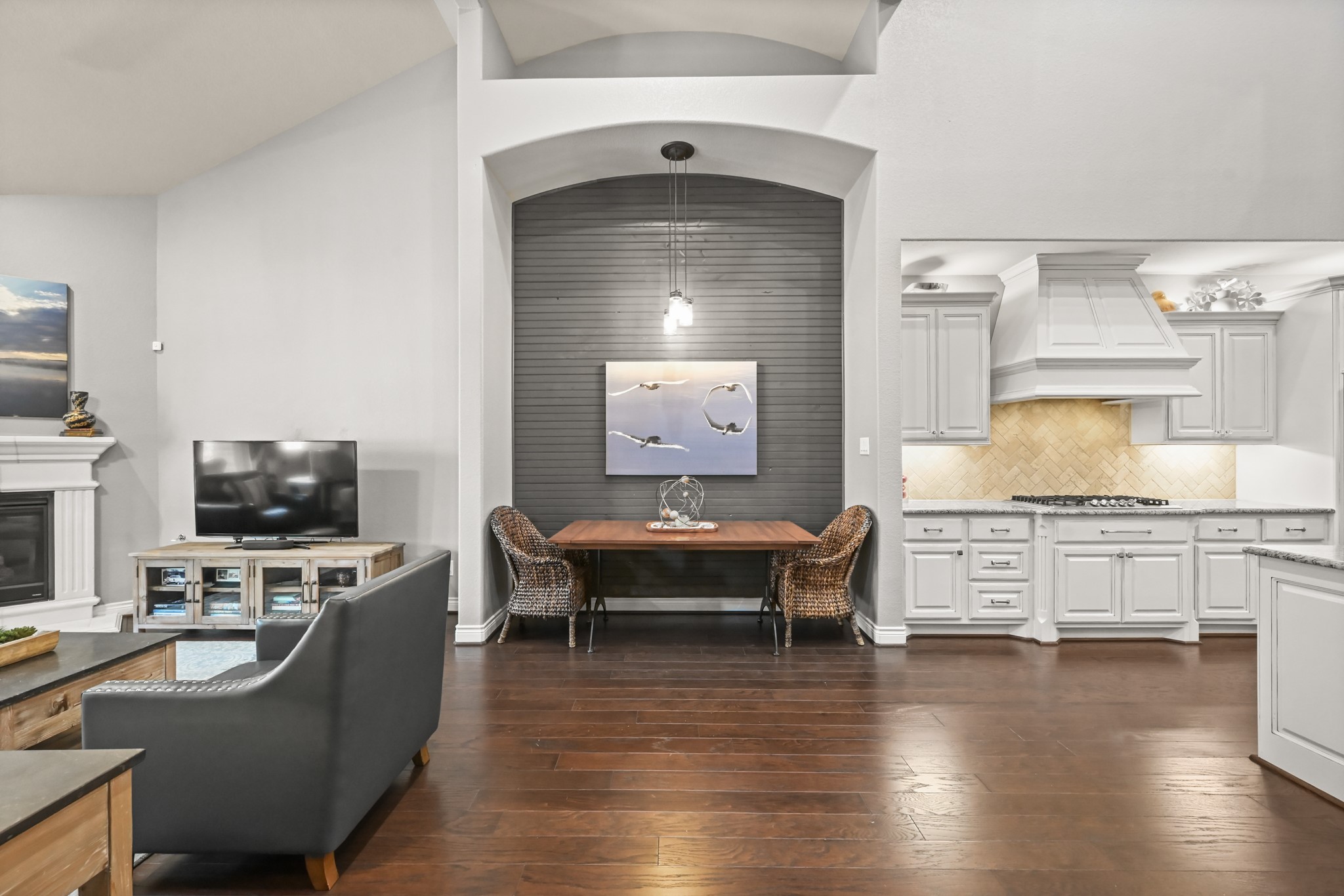 24214 Calico Trace Lane Katy, TX 77494 - Photo 24 of 49 a living room with furniture appliances and a fireplace