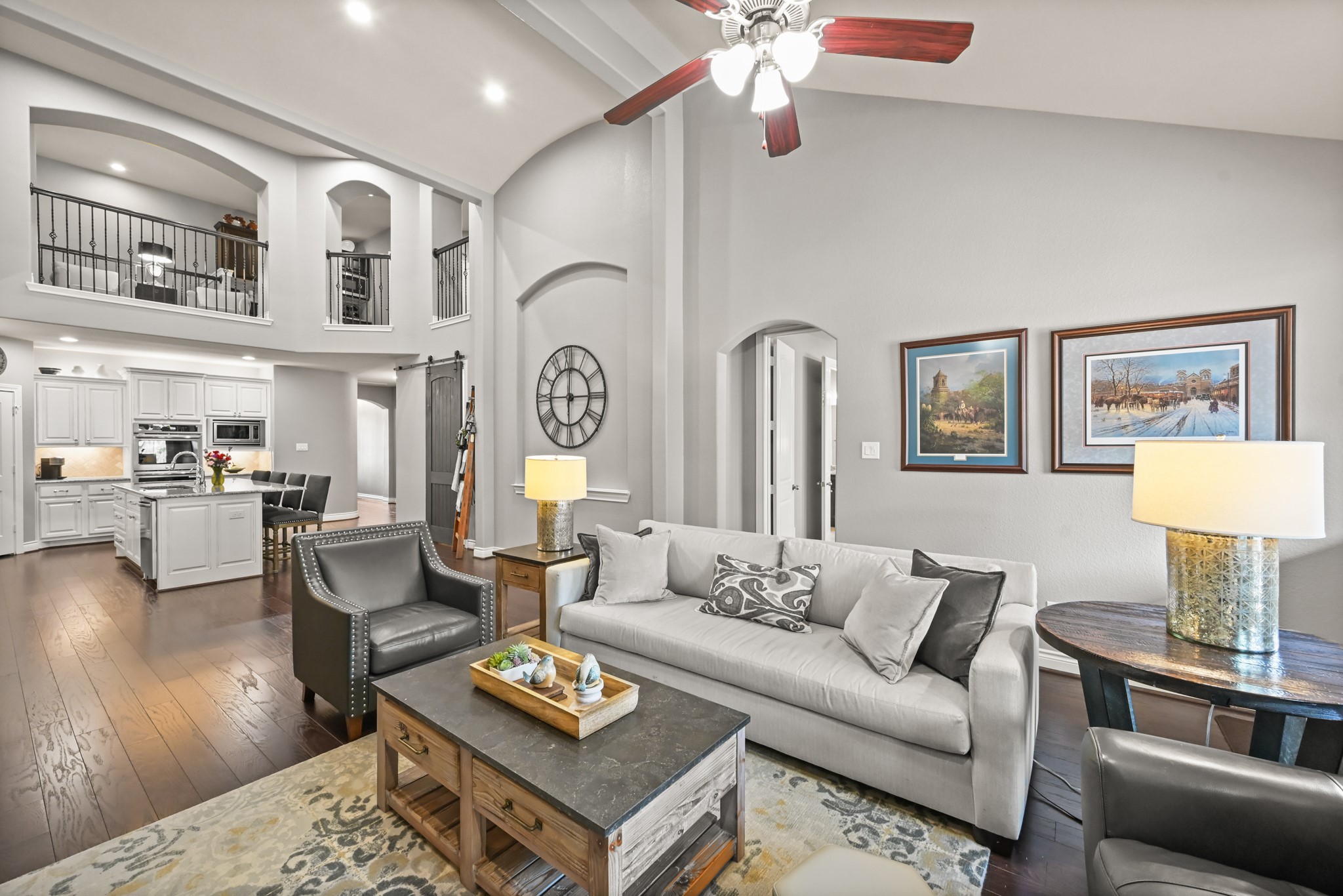 24214 Calico Trace Lane Katy, TX 77494 - Photo 26 of 49 a living room with furniture and wooden floor