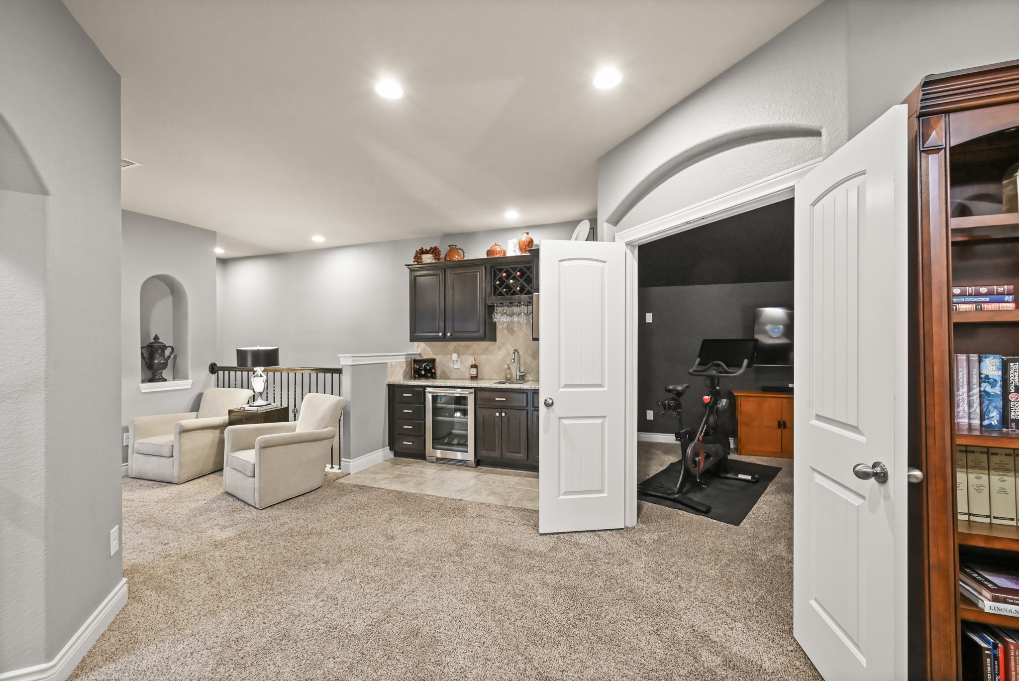 24214 Calico Trace Lane Katy, TX 77494 - Photo 35 of 49 a large white kitchen with lots of appliances a sink a counter top space and cabinets