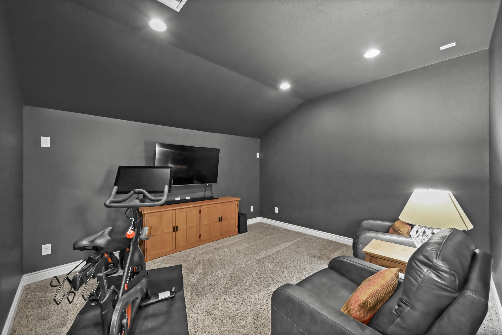 24214 Calico Trace Lane Katy, TX 77494 - Photo 37 of 49 a living room with furniture and a flat screen tv