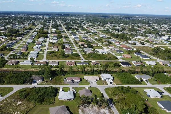 an aerial view of a city
