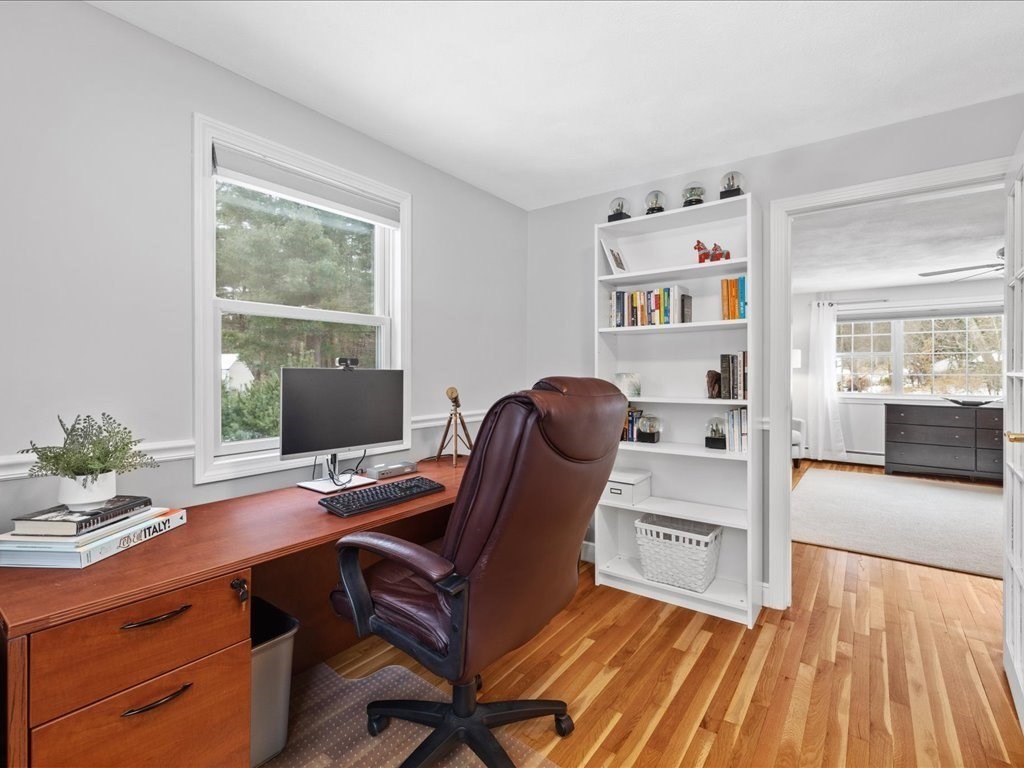 1 Scott Street Medfield, MA 02052 - Photo 26 of 42 a view of a workspace with furniture and a window