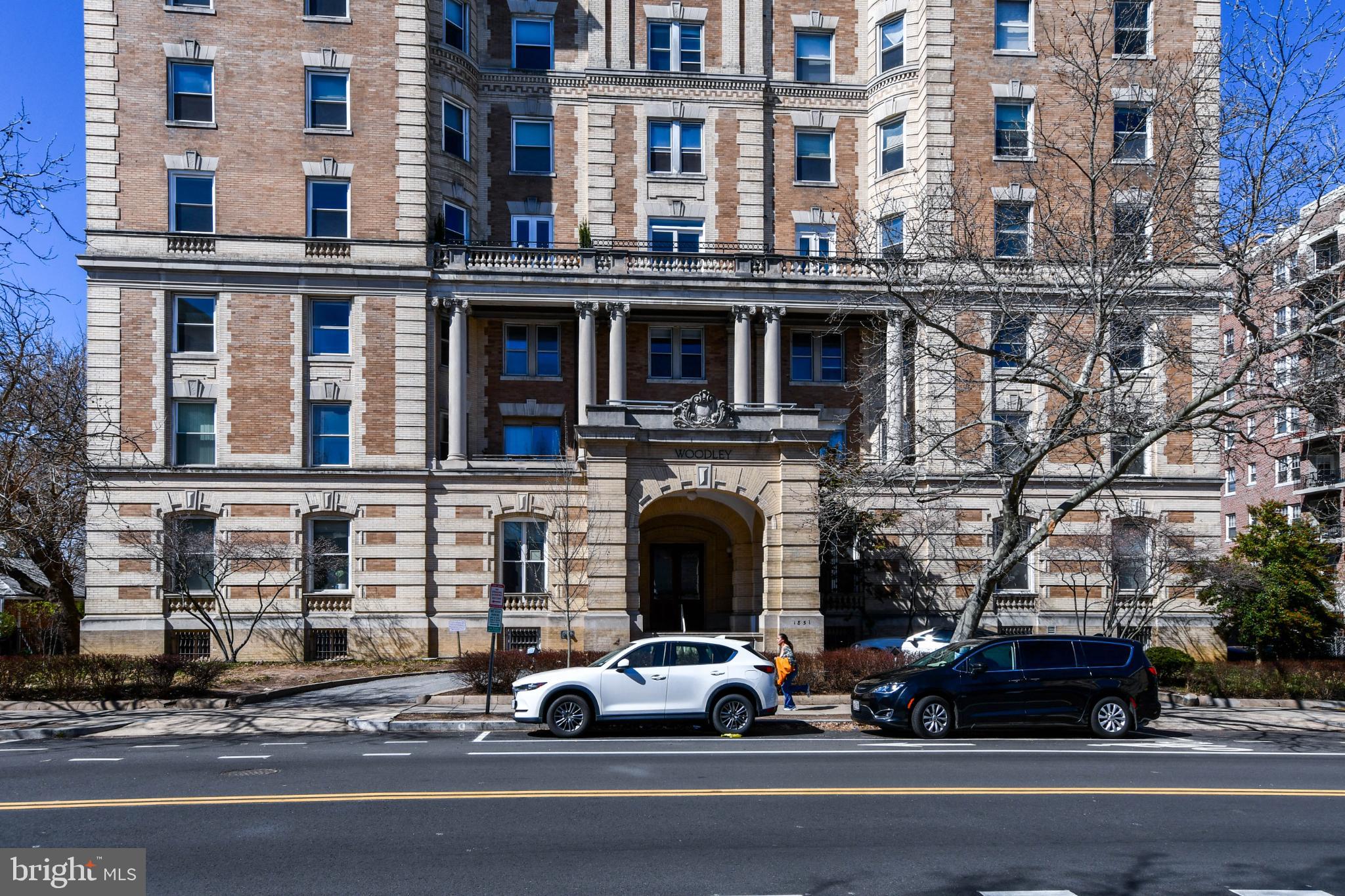 Elegant historic building with grand entrance.
