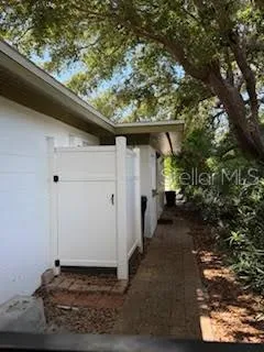 a backyard of a house