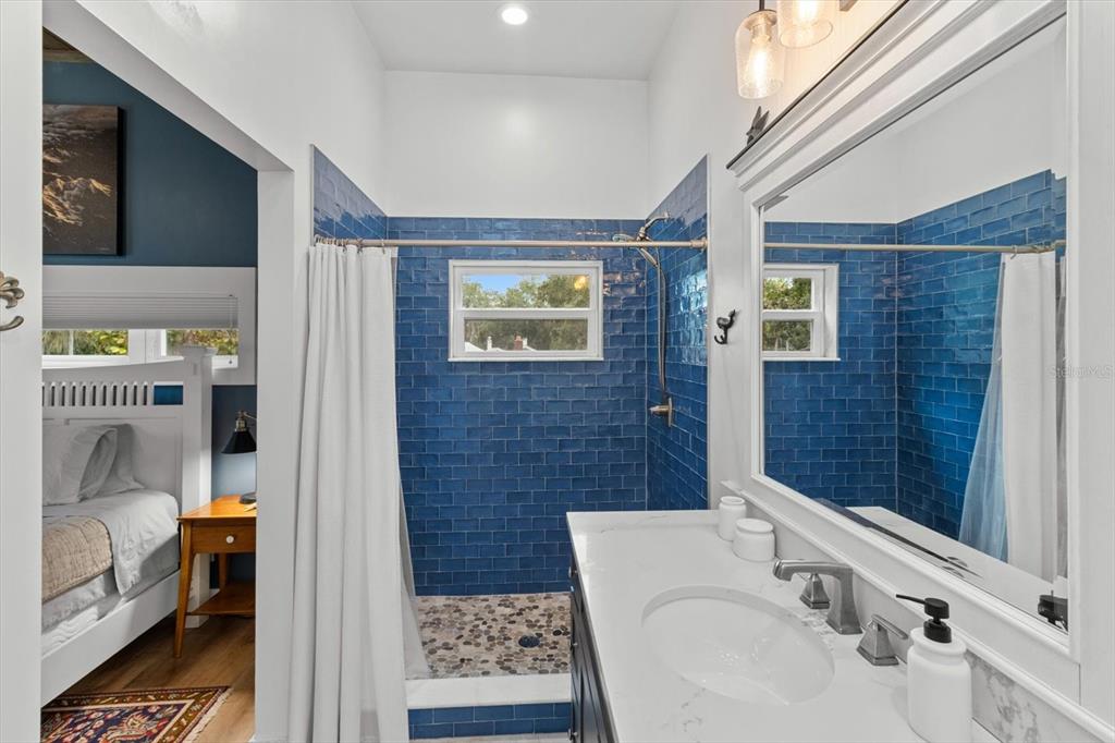 5328 Riverside Drive Yankeetown, FL 34498 - Photo 20 of 46 a bathroom with a sink and a mirror