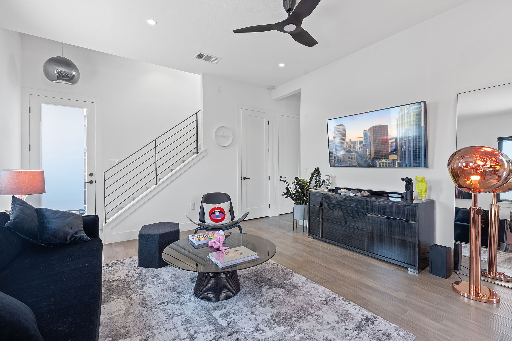 308 Onion Street Austin, TX 78702 - Photo 18 of 40 a living room with furniture and a wooden floor