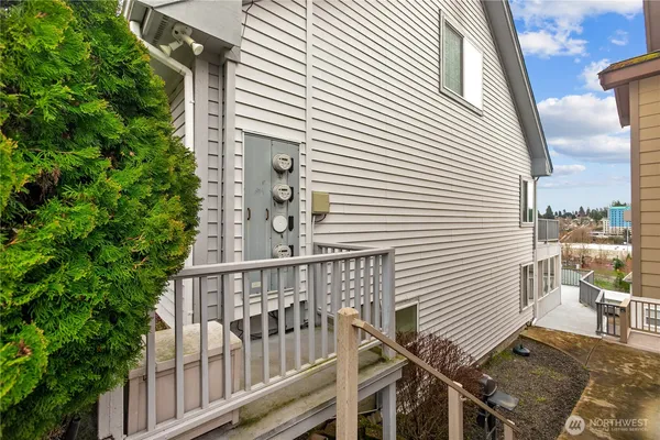 a aerial view of multiple house
