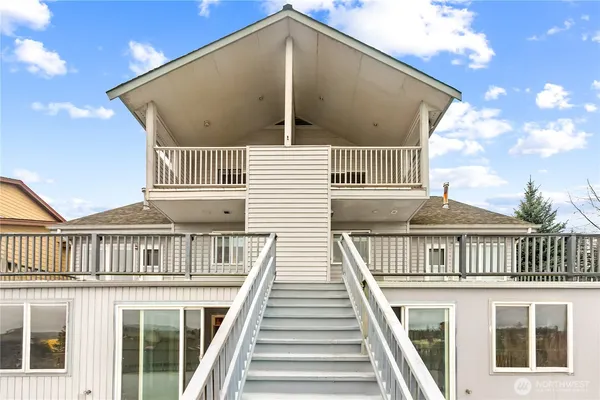 a front view of a house with a balcony