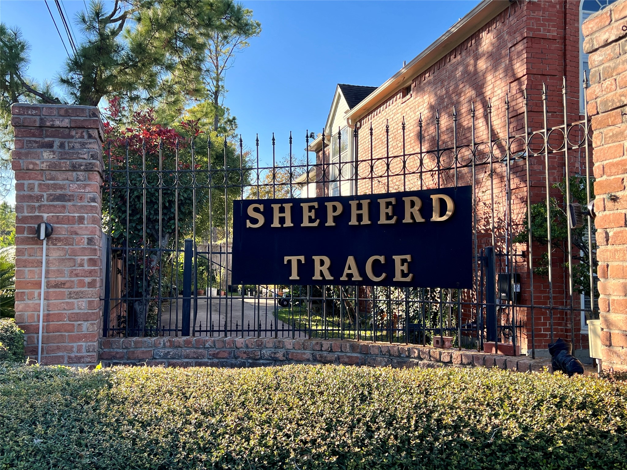 1422 Trace Drive Houston, TX 77077 - Photo 46 of 47 a sign on the side of a building