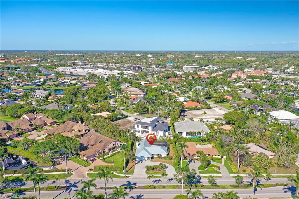 601 Park Shore Drive Naples, FL 34103 - Photo 17 of 18 an aerial view of residential building and trees around