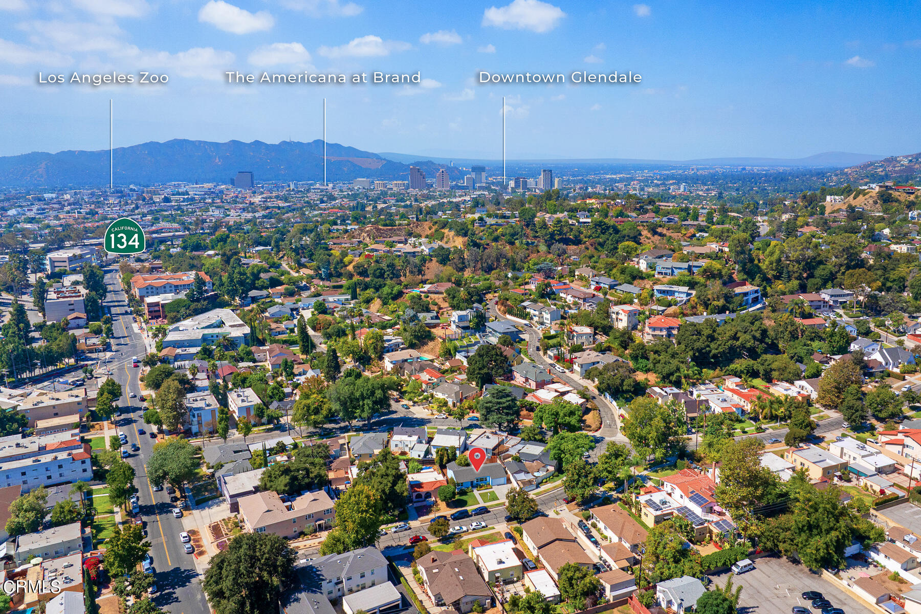 619 Corwin Avenue Glendale, CA 91206 - Photo 40 of 44 an aerial view of a city